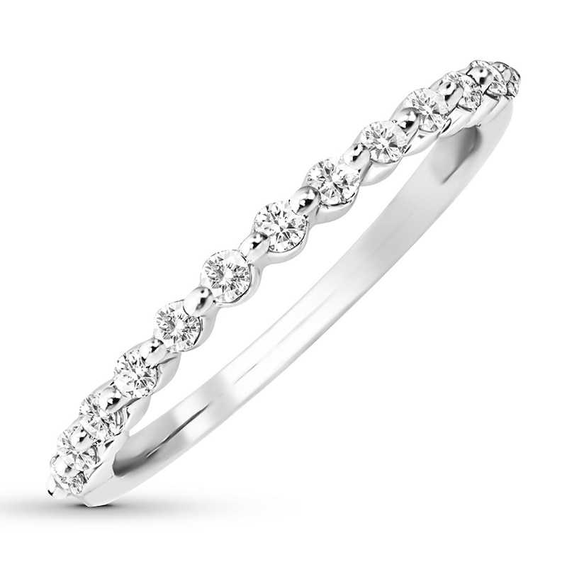Main Image 4 of Previously Owned Diamond Anniversary Band 1/3 ct tw Round-cut 10K White Gold