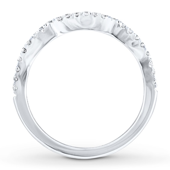 Thumbnail Image 2 of Previously Owned Diamond Wedding Band 1/4 ct tw Round-cut 14K White Gold