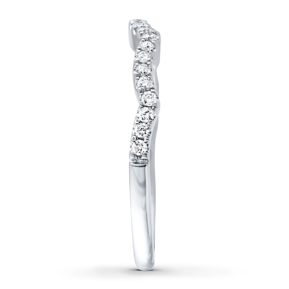 Thumbnail Image 3 of Previously Owned Diamond Wedding Band 1/4 ct tw Round-cut 14K White Gold
