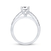 Previously Owned THE LEO Diamond Engagement Ring 7/8 ct tw Princess & Round-cut 14K White Gold
