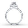 Thumbnail Image 2 of Previously Owned THE LEO Diamond Engagement Ring 1 ct tw Princess & Round-cut 14K White Gold