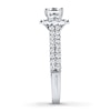 Thumbnail Image 3 of Previously Owned THE LEO Diamond Engagement Ring 1 ct tw Princess & Round-cut 14K White Gold