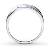 Thumbnail Image 2 of Previously Owned Men's Diamond Wedding Band 1/15 ct tw Round-cut 10K White Gold
