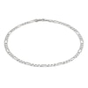 Thumbnail Image 2 of Previously Owned Figaro Link Chain Solid 10K White Gold 22"