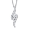 Thumbnail Image 0 of Previously Owned Ever Us Necklace 3/4 ct tw Diamonds 14K White Gold