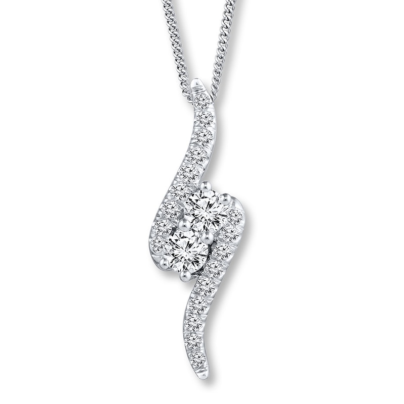 Previously Owned Ever Us Necklace 3/4 ct tw Diamonds 14K White Gold