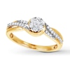 Previously Owned Diamond Engagement Ring 1/3 ct tw Round-cut 10K Yellow Gold