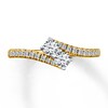 Thumbnail Image 3 of Previously Owned Ever Us Two-Stone Diamond Anniversary Ring 1/2 ct tw Round-cut 14K Yellow Gold