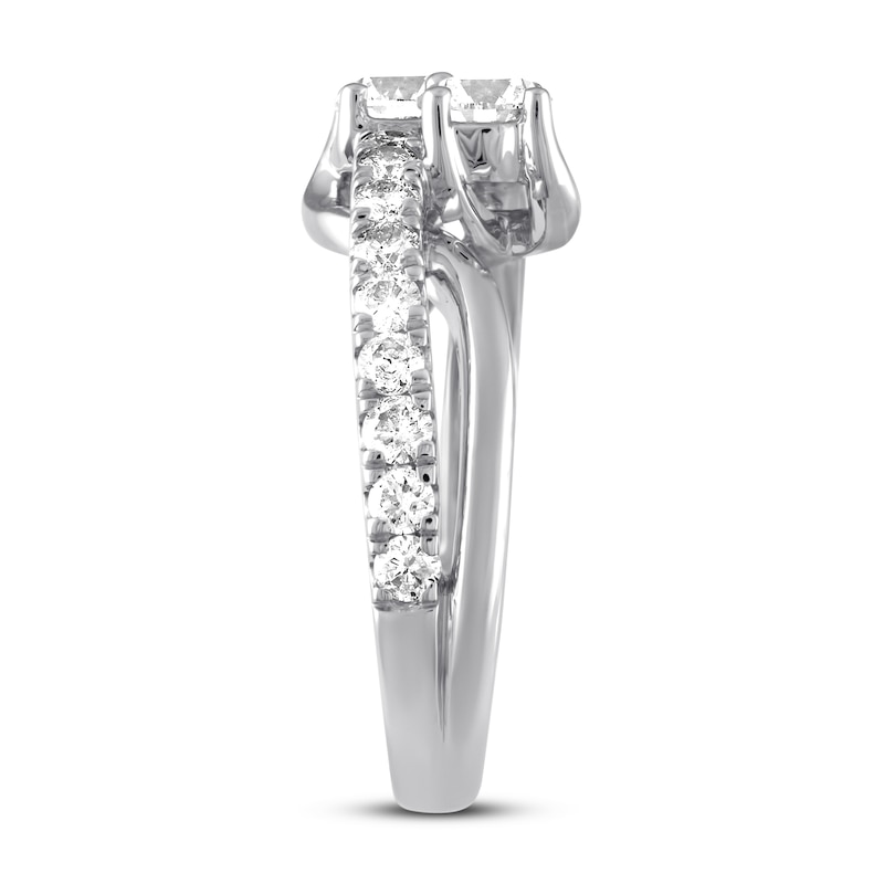 Main Image 2 of Previously Owned Ever Us Two-Stone Diamond Anniversary Ring 1-1/2 ct tw Round-cut 14K White Gold
