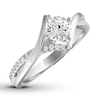 Thumbnail Image 2 of Previously Owned Diamond Engagement Ring 7/8 ct tw Round-cut 14K White Gold