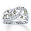 Thumbnail Image 1 of Previously Owned Shades of Wonder Ring 1/3 ct tw Diamonds 10K White Gold