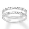 Thumbnail Image 1 of Previously Owned Diamond Wedding Bands 5/8 ct tw Round-cut 14K White Gold