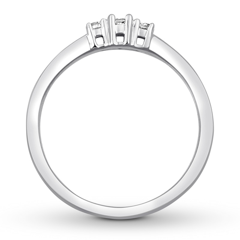 Previously Owned Diamond Ring 1/10 ct tw Round-cut Sterling Silver