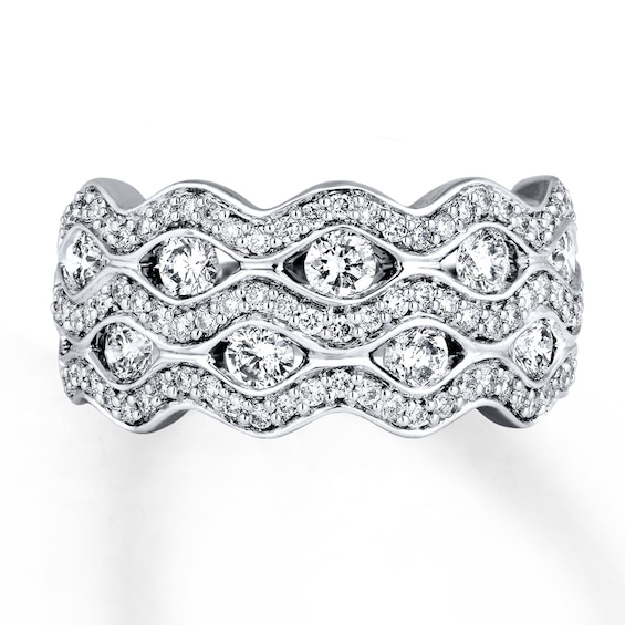 Previously Owned Diamond Ring 1-1/4 ct tw Round-cut 14K White Gold