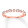 Thumbnail Image 1 of Previously Owned Diamond Wedding Band 1/15 ct tw Round-cut 10K Rose Gold Size 9.25