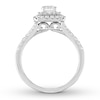 Thumbnail Image 1 of Previously Owned Diamond Engagement Ring 7/8 ct tw Round-cut 14K White Gold - Size 4.25