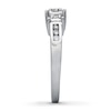 Thumbnail Image 3 of Previously Owned Diamond Ring 1/4 ct tw Princess & Round-cut 14K White Gold - Size 3.5