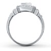 Thumbnail Image 1 of Previously Owned Diamond Ring 5/8 ct tw Princess & Round-cut 14K White Gold - Size 11.75