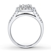 Thumbnail Image 2 of Previously Owned Diamond Engagement Ring 1 ct tw Round-cut 14K White Gold - Size 9.5