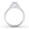 Previously Owned Diamond Promise Ring 1/8 ct tw Round-cut Sterling Silver