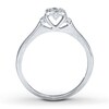 Thumbnail Image 2 of Previously Owned Diamond Promise Ring 1/8 ct tw Round-cut Sterling Silver - Size 4.25