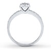 Thumbnail Image 3 of Previously Owned Diamond Promise Ring 1/5 ct tw Round-cut 10K White Gold - Size 4
