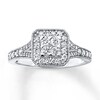 Thumbnail Image 0 of Previously Owned Diamond Ring 1/2 ct tw Round-cut 10K White Gold - Size 10.25