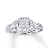 Previously Owned Diamond Ring 1/5 ct tw Round-cut 10K White Gold