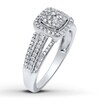 Thumbnail Image 2 of Previously Owned Diamond Ring 1/2 ct tw Round-cut 10K White Gold - Size 4