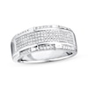 Thumbnail Image 1 of Previously Owned Men's Band 1/2 ct tw Round-cut Diamonds 10K White Gold - Size 13.25