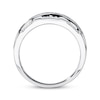 Thumbnail Image 2 of Previously Owned Men's Band 1/2 ct tw Round-cut Diamonds 10K White Gold - Size 6.75