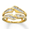 Thumbnail Image 0 of Previously Owned Enhancer Ring 1/2 ct tw Baguette-cut 14K Yellow Gold - Size 3.75