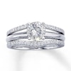 Thumbnail Image 2 of Previously Owned Diamond Enhancer Ring 1/4 ct tw Round-cut 14K White Gold - Size 4.5