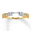 Previously Owned Diamond Enhancer Ring 1/5 ct tw Round-cut 14K Two-Tone Gold