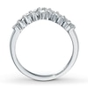 Thumbnail Image 1 of Previously Owned Diamond Enhancer Ring 3/8 ct tw Round-cut 14K White Gold - Size 4