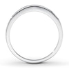 Thumbnail Image 2 of Previously Owned Diamond Contour Ring 1/6 ct tw Round-cut 14K White Gold - Size 10