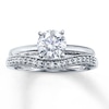 Thumbnail Image 4 of Previously Owned Diamond Enhancer Ring 1/6 ct tw Round-cut 10K White Gold Size 9.75