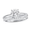 Thumbnail Image 2 of Previously Owned Diamond Enhancer Ring 1/6 ct tw Round-cut 10K White Gold - Size 9.25
