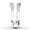 Thumbnail Image 2 of Previously Owned Diamond Enhancer Ring 1/4 ct tw Round-cut 14K White Gold - Size 10