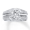 Thumbnail Image 3 of Previously Owned Diamond Enhancer Ring 1/4 ct tw Round-cut 14K White Gold - Size 10