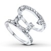 Thumbnail Image 2 of Previously Owned Diamond Enhancer Rings 1-1/5 ct tw Round-cut 14K White Gold - Size 9.5