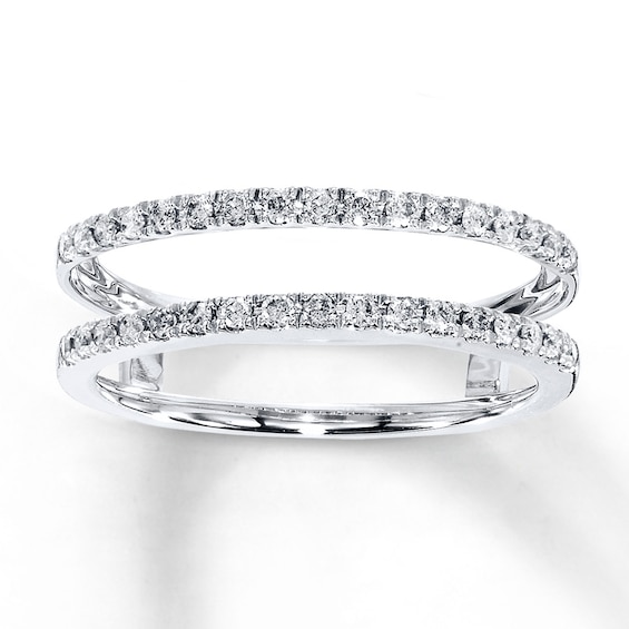 Previously Owned Enhancer Ring 1/4 ct tw Diamonds 14K White Gold Size 10.25