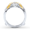Thumbnail Image 2 of Previously Owned Diamond Enhancer Ring 1/3 ct tw Round-cut 14K Two-Tone Gold - Size 3.5