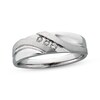 Thumbnail Image 1 of Previously Owned Diamond Men's Band 1/4 ct tw Round-cut 10K White Gold - Size 7