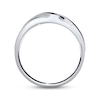 Previously Owned Diamond Men's Band 1/4 ct tw Round-cut 10K White Gold