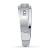 Thumbnail Image 3 of Previously Owned Men's Diamond Wedding Band 1/6 ct tw 10K White Gold Size 7.25