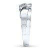 Thumbnail Image 3 of Previously Owned Men's Diamond Band 1/4 ct tw Round-cut 10K White Gold - Size 12.25