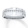 Thumbnail Image 1 of Previously Owned Men's Diamond Band 1/3 ct tw Round-Cut 10K White Gold - Size 6