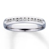Thumbnail Image 1 of Previously Owned Diamond Anniversary Band 1/4 ct tw Round-cut 14K White Gold - Size 4.5
