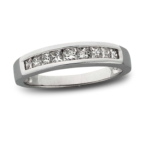 Previously Owned Diamond Band 1/2 ct tw Princess-cut 14K White Gold Size 4